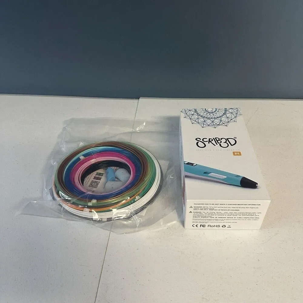 Scrib 3D-3D Pen With Filament Packs-Charger Bundled